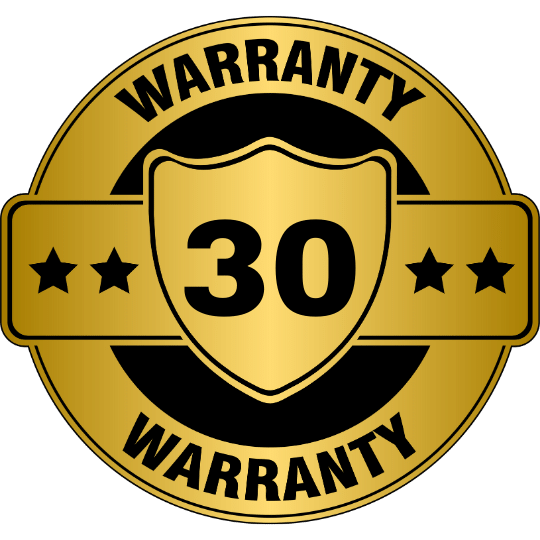 30 years warranty for charred wood products